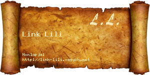 Link Lili névjegykártya