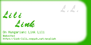 lili link business card
